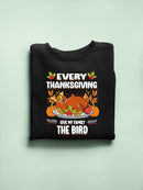 Every Thanksgiving Give The Bird Hoodie -SmartPrintsInk Designs