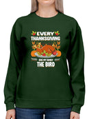 Every Thanksgiving Give The Bird Hoodie -SmartPrintsInk Designs