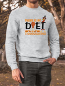 There Is No Diet In Thanksgiving Hoodie -SmartPrintsInk Designs