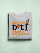 There Is No Diet In Thanksgiving Hoodie -SmartPrintsInk Designs