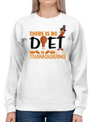 There Is No Diet In Thanksgiving Hoodie -SmartPrintsInk Designs
