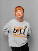 There Is No Diet In Thanksgiving Hoodie -SmartPrintsInk Designs
