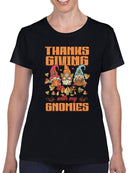 Thanksgiving With My Gnomies T-shirt -SmartPrintsInk Designs