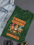 Thanksgiving With My Gnomies T-shirt -SmartPrintsInk Designs