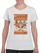Thanksgiving With My Gnomies T-shirt -SmartPrintsInk Designs