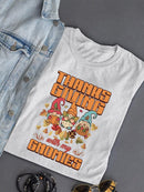 Thanksgiving With My Gnomies T-shirt -SmartPrintsInk Designs