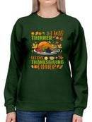 I Was Thinner Before Thanksgivin Hoodie -SmartPrintsInk Designs