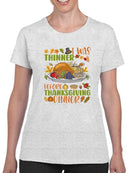 I Was Thinner Before Thanksgiving T-shirt -SmartPrintsInk Designs