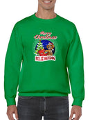 Merry Christmas Feliz Navidog Hoodie -SmartPrintsInk Designs