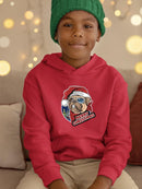 Pug Merry Christmas  Hoodie -SmartPrintsInk Designs