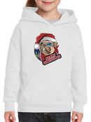 Pug Merry Christmas  Hoodie -SmartPrintsInk Designs