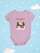 I'm Dreaming Of A Corgichristmas Bodysuit -SmartPrintsInk Designs