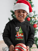 Ho Ho Ho! Merry Christmas Hoodie -SmartPrintsInk Designs