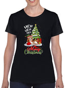 Ho Ho Ho! Merry Christmas T-shirt -SmartPrintsInk Designs