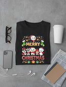 Puppys Merry Christmas T-shirt -SmartPrintsInk Designs