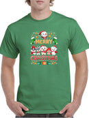 Puppys Merry Christmas T-shirt -SmartPrintsInk Designs