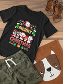 Puppys Merry Christmas T-shirt -SmartPrintsInk Designs