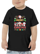 Puppys Merry Christmas T-shirt -SmartPrintsInk Designs