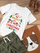 Puppys Merry Christmas T-shirt -SmartPrintsInk Designs