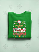 Puppys Merry Christmas Hoodie -SmartPrintsInk Designs