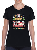 Puppys Merry Christmas T-shirt -SmartPrintsInk Designs