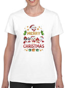 Puppys Merry Christmas T-shirt -SmartPrintsInk Designs