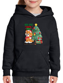 Here Comes Santa Paws Hoodie -SmartPrintsInk Designs