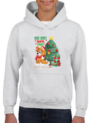 Here Comes Santa Paws Hoodie -SmartPrintsInk Designs