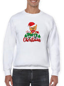 Puppy Merry Christmas Hoodie -SmartPrintsInk Designs