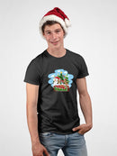 Merry Christmas Cartoon Pups T-shirt -SmartPrintsInk Designs