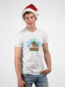 Merry Christmas Cartoon Pups T-shirt -SmartPrintsInk Designs
