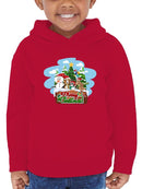 Merry Christmas Cartoon Pups Hoodie -SmartPrintsInk Designs