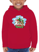 Merry Christmas Cartoon Pups Hoodie -SmartPrintsInk Designs