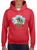 Merry Christmas Cartoon Pups Hoodie -SmartPrintsInk Designs