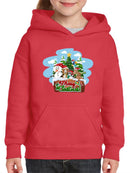 Merry Christmas Cartoon Pups Hoodie -SmartPrintsInk Designs