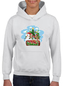 Merry Christmas Cartoon Pups Hoodie -SmartPrintsInk Designs