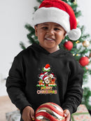 Merry Christmas Pups Hoodie -SmartPrintsInk Designs