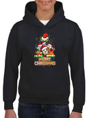Merry Christmas Pups Hoodie -SmartPrintsInk Designs