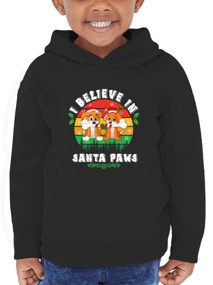 I Believe In Santa Paws Hoodie -SmartPrintsInk Designs