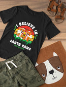 I Believe In Santa Paws T-shirt -SmartPrintsInk Designs