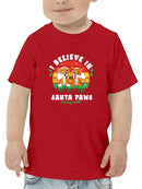 I Believe In Santa Paws T-shirt -SmartPrintsInk Designs