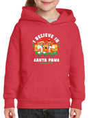 I Believe In Santa Paws Hoodie -SmartPrintsInk Designs