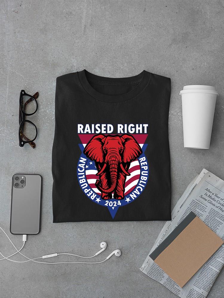 Raised Right, Republican T-shirt -SmartPrintsInk Designs
