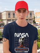 Nasa Astronaut Distorsion T-shirt -SmartPrintsInk Designs