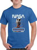 Nasa Astronaut Distorsion T-shirt -SmartPrintsInk Designs