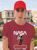Nasa Astronaut Distorsion T-shirt -SmartPrintsInk Designs