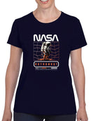 Nasa Astronaut Distorsion T-shirt -SmartPrintsInk Designs