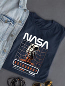 Nasa Astronaut Distorsion T-shirt -SmartPrintsInk Designs