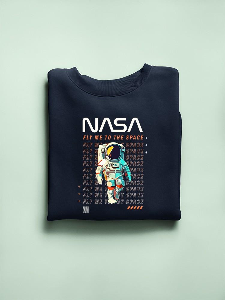 Nasa Fly Me To The Space Hoodie -SmartPrintsInk Designs
