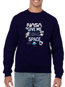 Nasa Give Me Some Space Hoodie -SmartPrintsInk Designs